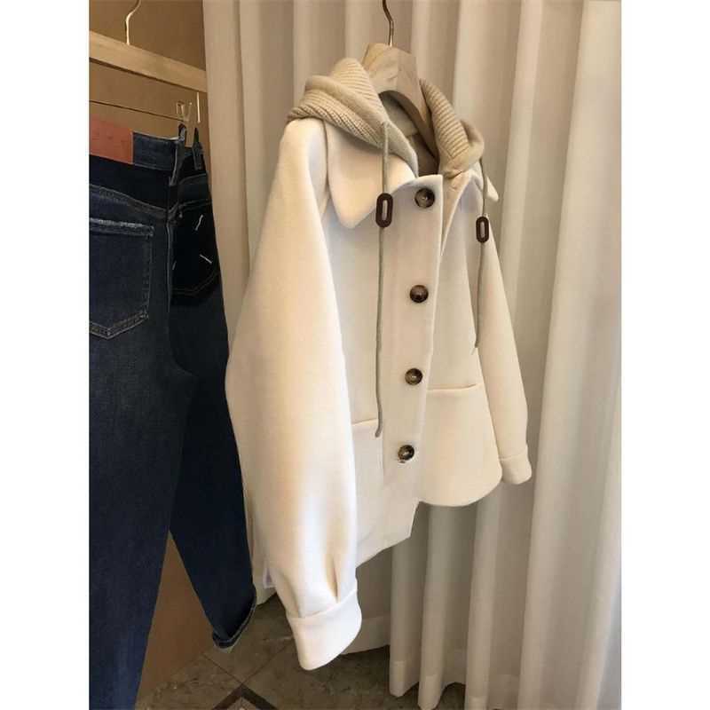 Women's Hooded Woolen Coat 202 - огляд і ціна Wool Coat Peacoat