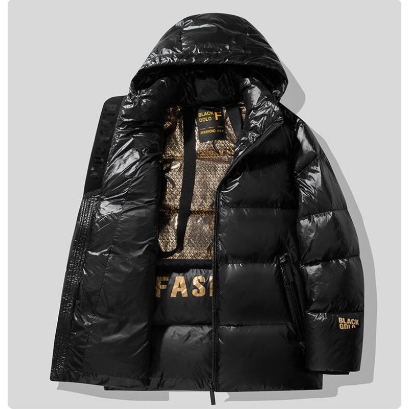 New Winter Men Hooded Black Sh - огляд і ціна Down Jacket Packable
