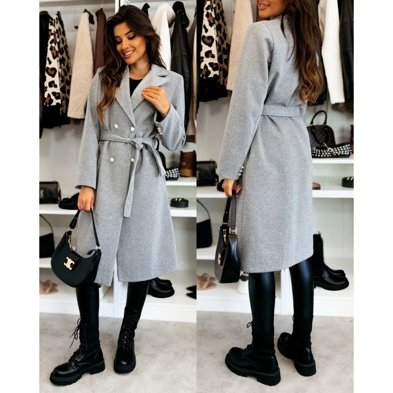Women's Woolen Coat Autumn Win - огляд і ціна Wool Coat Peacoat