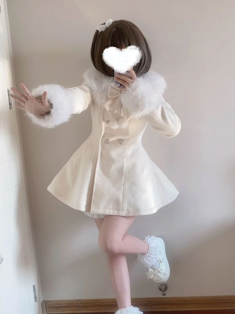 Japanese Autumn Winter Elegant - огляд і ціна Wool Coat Peacoat