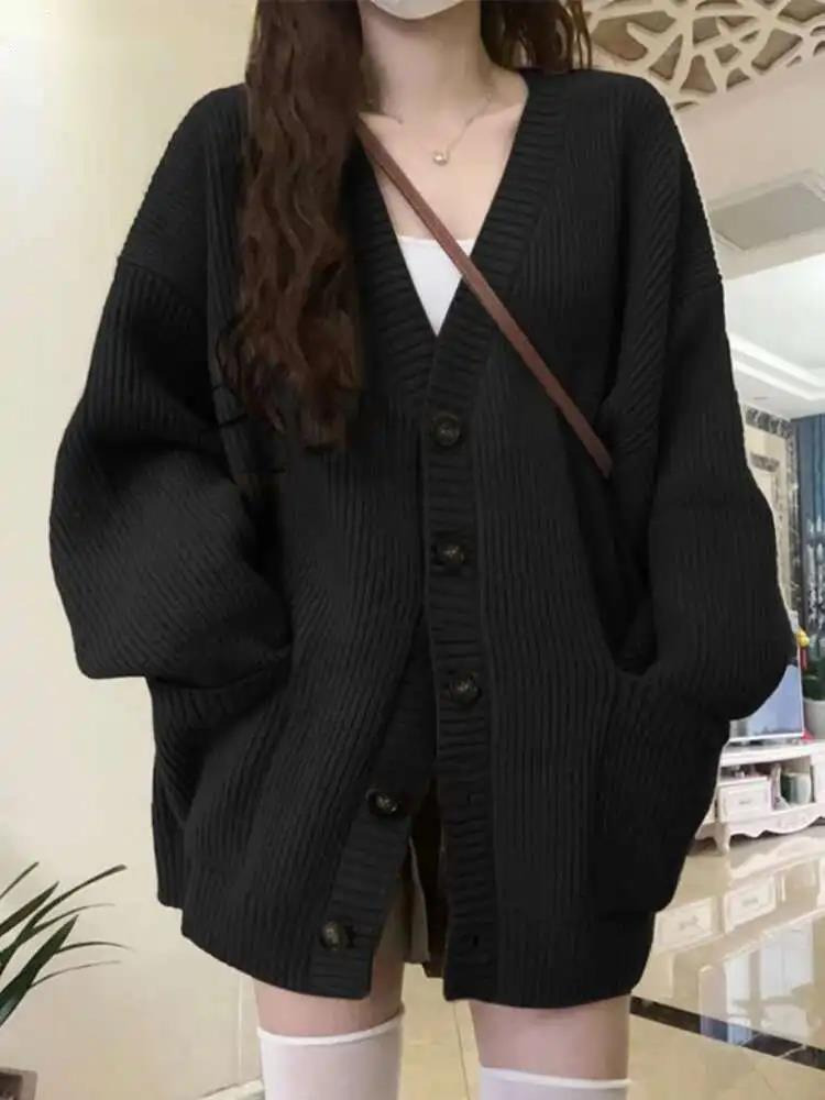 Loose Cardigan Women Long Slee - огляд і ціна Wool Coat Peacoat