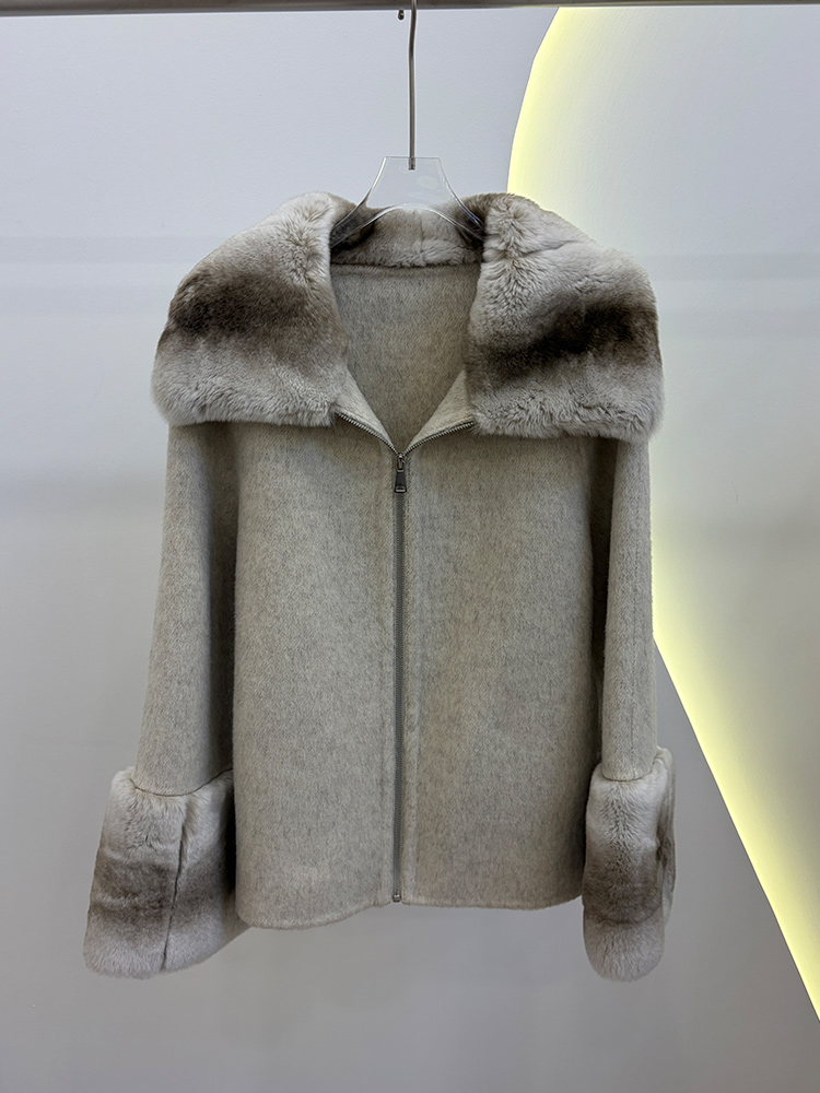 2026 Winter Women's Real Natur - огляд і ціна Wool Coat Peacoat